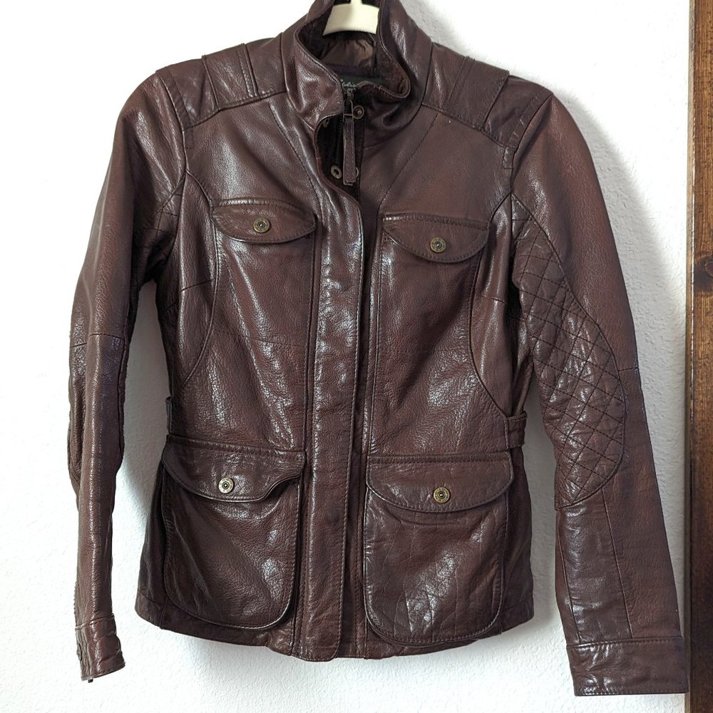 Eddie Bauer Petite Leather Jacket
